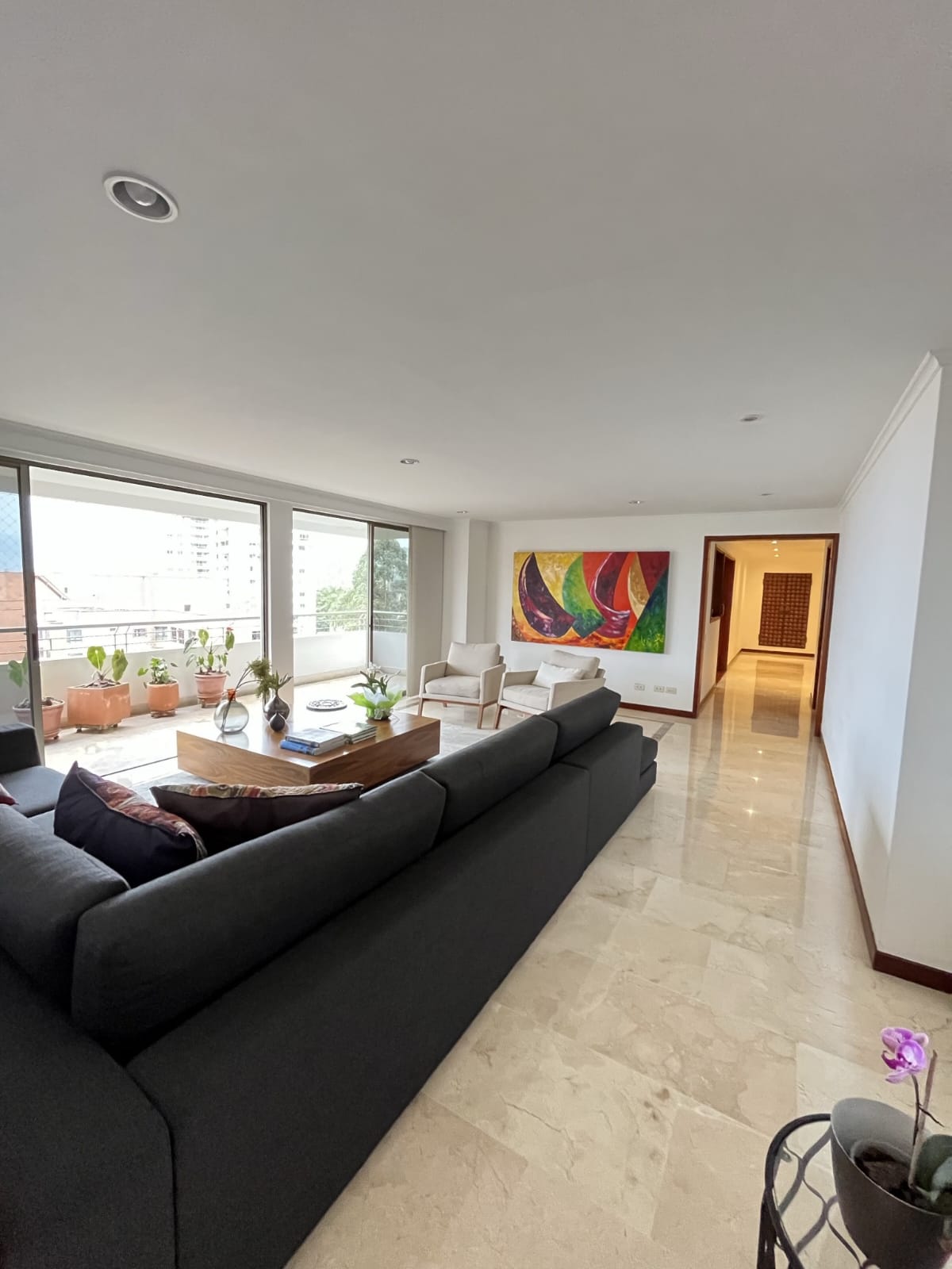 Huge 4,208 Sq Ft El Poblado 4 BR Condo With Multiple Balconies, Wow Views, Fine Wood & Marbling – Under $95/sq ft
