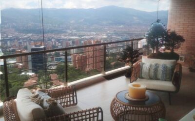21st Floor, 3,745 Sq. Ft. El Poblado 4 BR Condo With Spectacular Views & Two Balconies In El Tesoro Area
