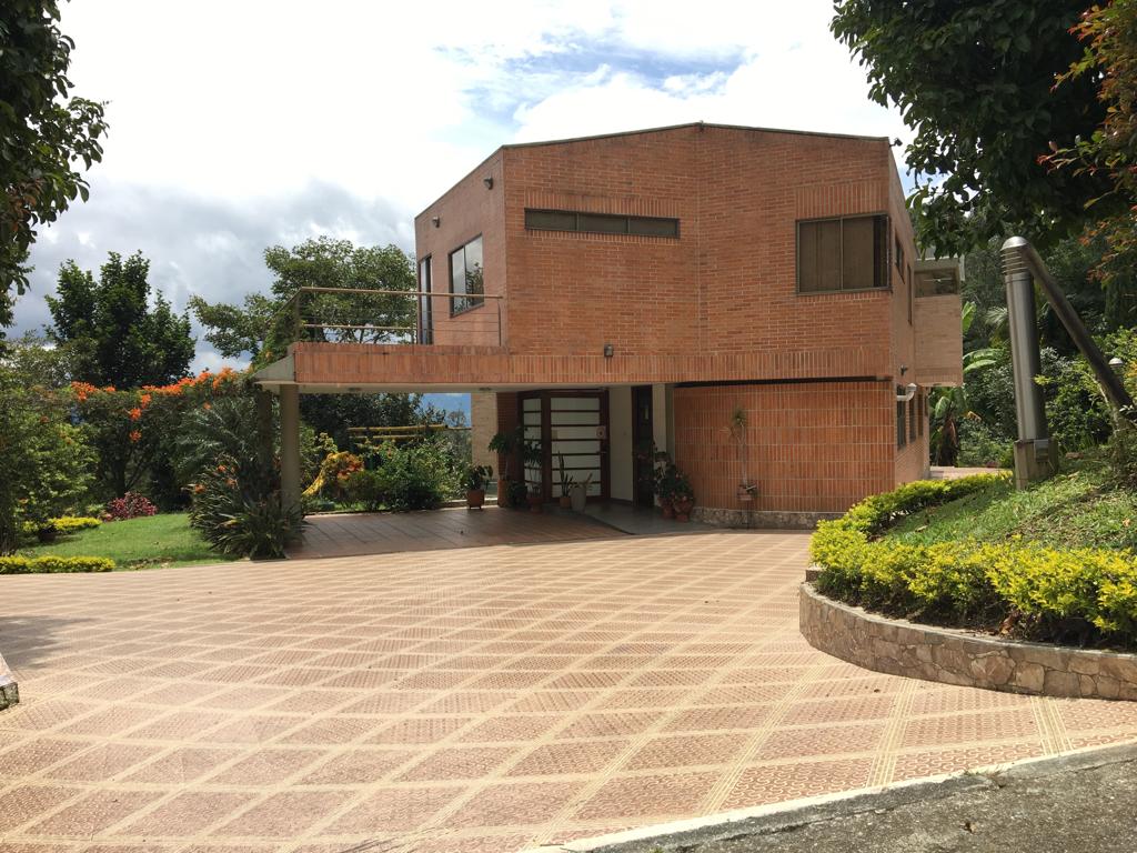 Gigantic, 6,135 Sq Ft Two-Level Envigado Home In Exclusive Community With Unique Interior Stonework, 2nd Floor Terrace & Breathtaking Views