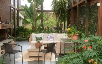 A Home For Nature Lovers; Gated Community Envigado Home With Modern Steel/Glasswork, Interior Gardens, and More