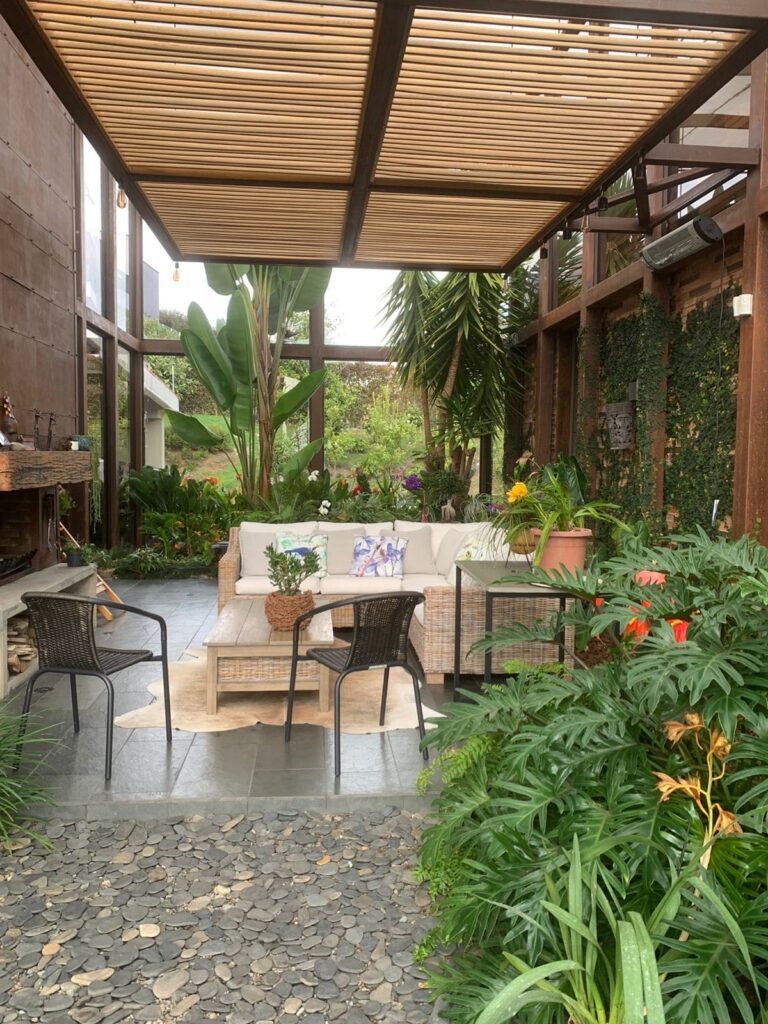 A Home For Nature Lovers; Gated Community Envigado Home With Modern Steel/Glasswork, Interior Gardens, and More