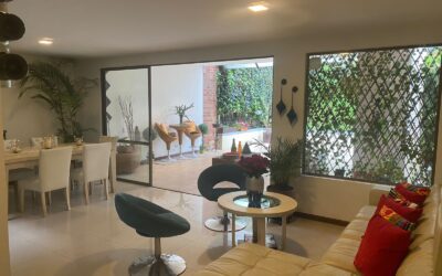 Two-Level Envigado Gated Community Home With Large Backyard Terrace and High Ceilings