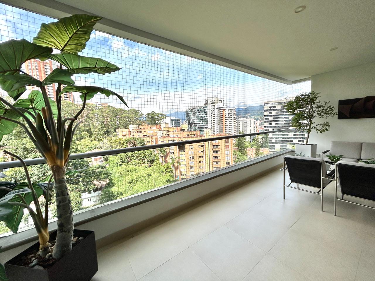 Private, One Unit Per Floor, Huge 2,960 sq. ft. Well Located El Poblado Condo With Oversized Balcony