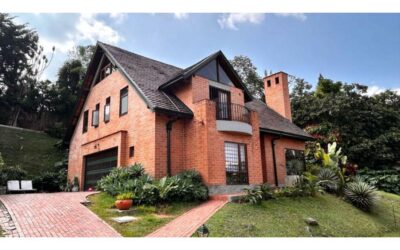 Two-Level Brick Home In Exclusive Envigado Gated Community Of Just Six Homes; Nature And Serenity Within The City