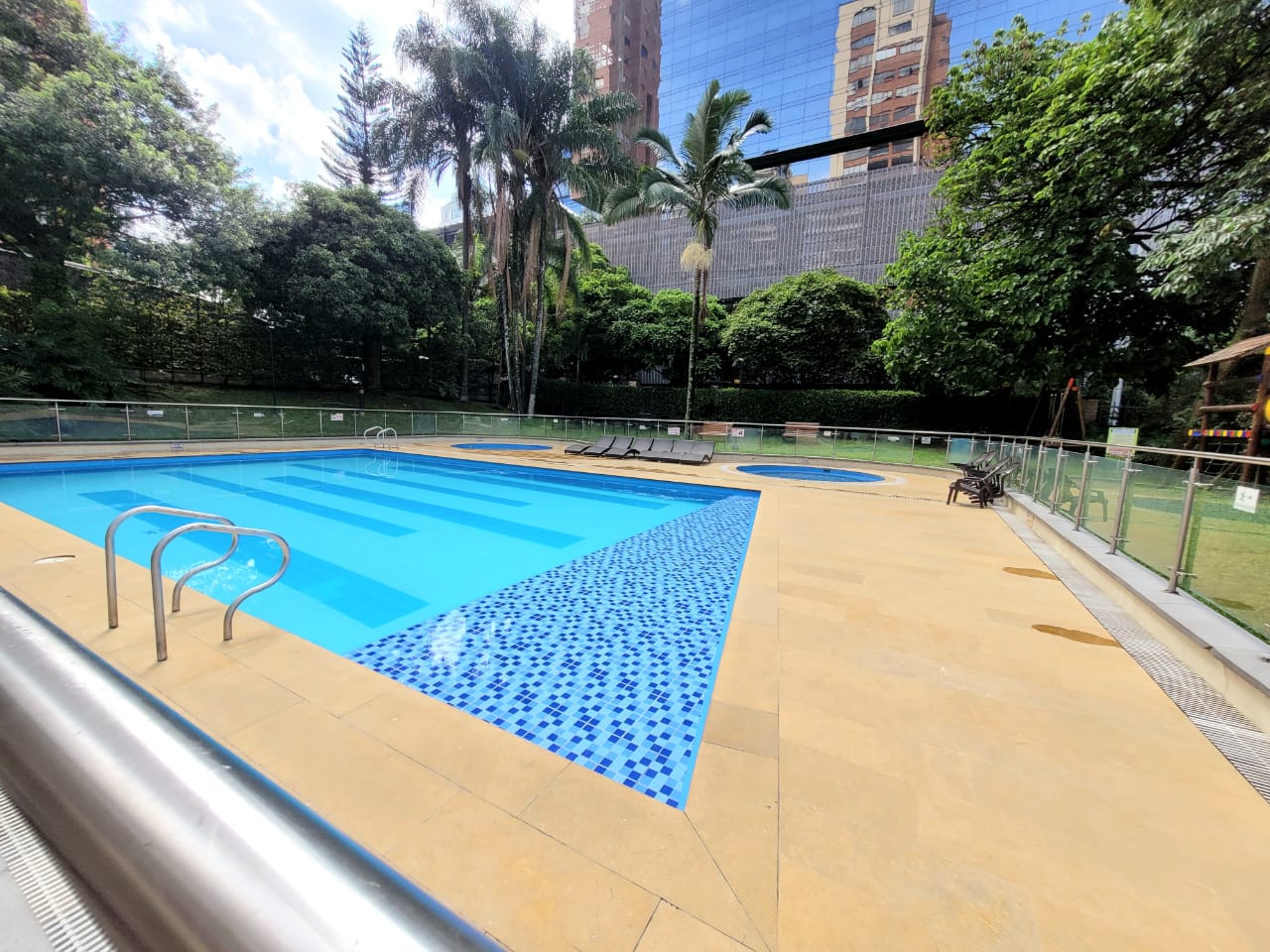 Second Floor, Two Bedroom El Poblado Apartment Just Outside the Golden Mile With Full-Size Swimming Pool