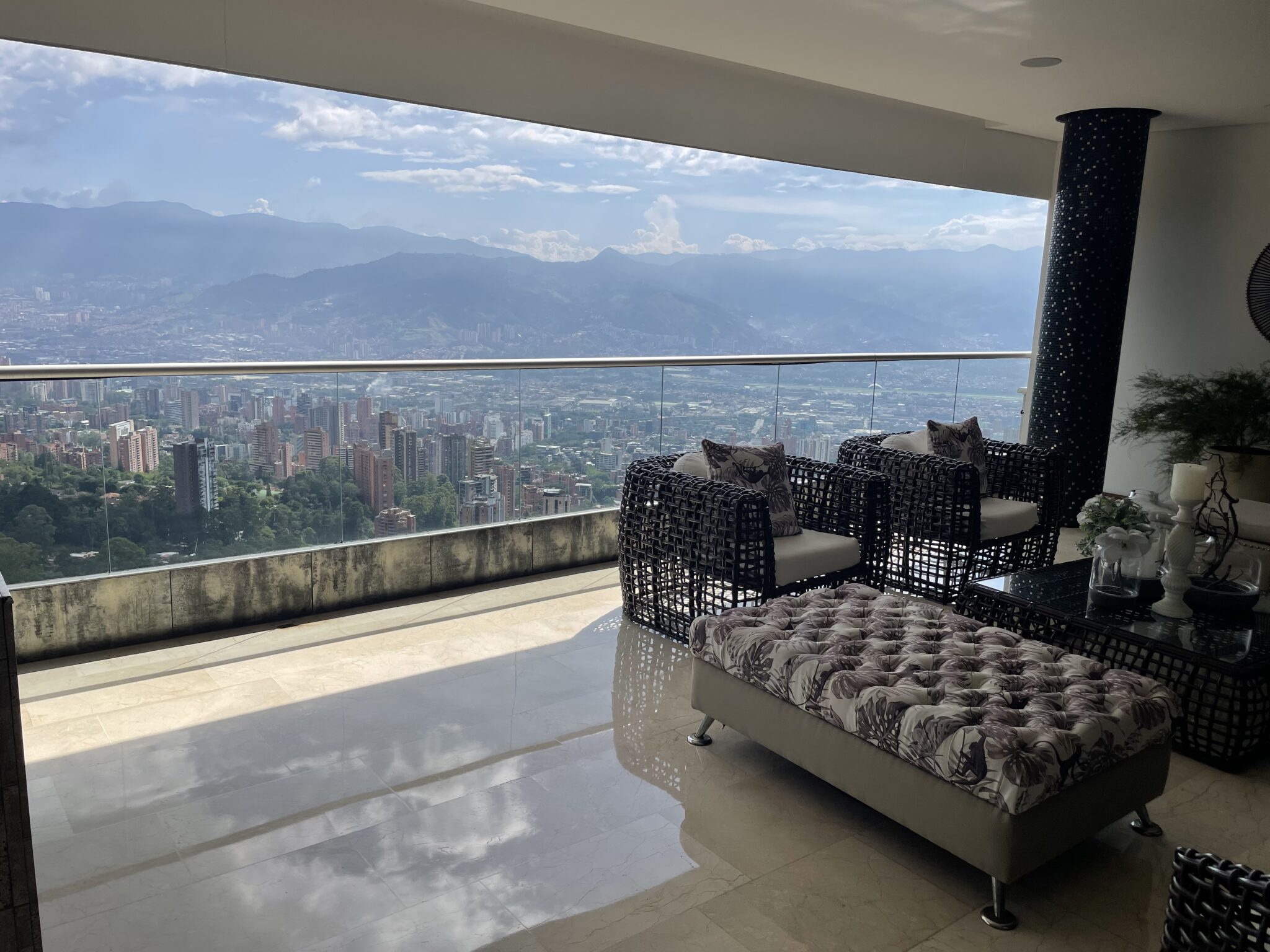 The Best Views in Medellin; Spectacular, Near-Penthouse 4BR El Poblado Apartment With Unbeatable Vistas and One Unit Per Floor