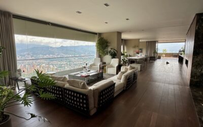 Breathtaking Views of Medellin; Stunning 3BR El Poblado Apartment With Two Private Terraces and Top-Tier Amenities