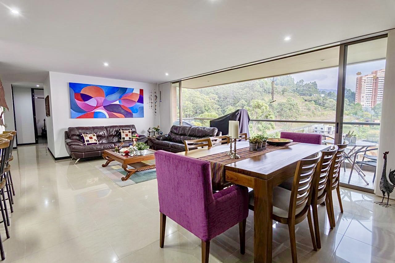 3BR El Poblado Apartment With Stunning Green Views, Island Kitchen, and Complete Amenities