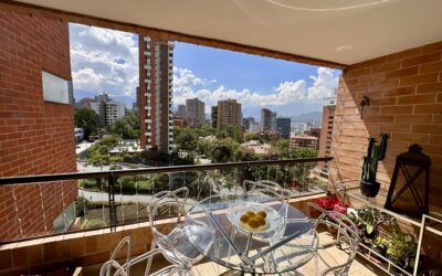 Turnkey 2BR El Poblado Apartment With With City Views, A/C, and Convenient Golden Mile Location