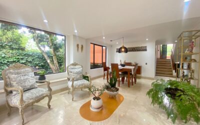 3BR El Poblado Gated Community Home With High Ceilings and Backyard Space