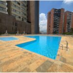 High-Floor, 3BR Envigado Apartment With Two Balconies, Office Space, and Full-Size Swimming Pool