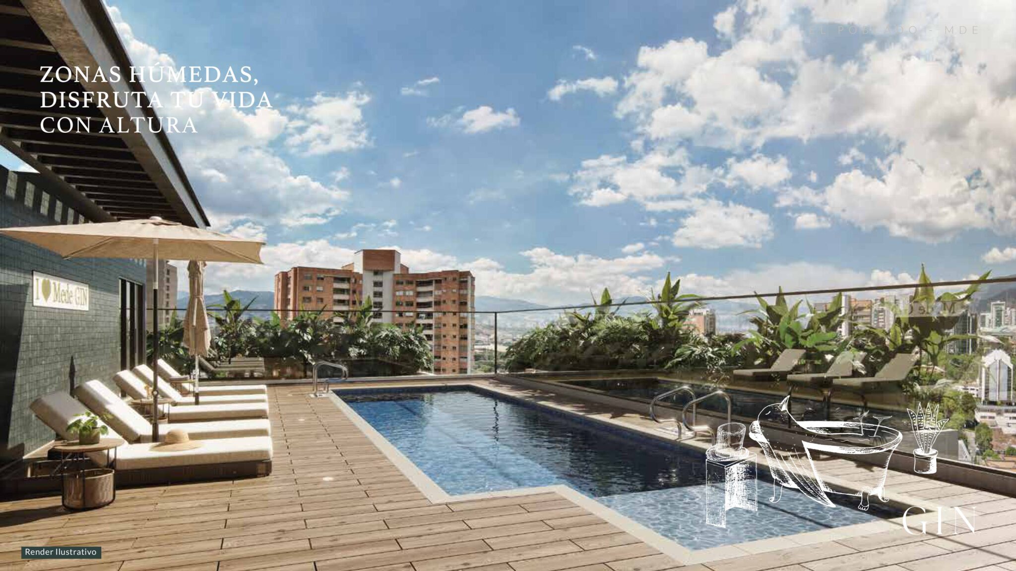 Gin Apartamentos – Cutting Edge Pre-Construction Project Located In Desirable Santa Maria de Los Angeles Neighborhood of El Poblado