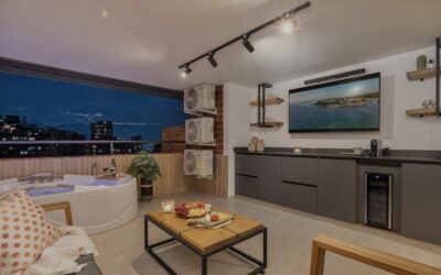 Completely Remodeled, Two-Level Provenza (El Poblado) Penthouse With Jacuzzi and Industrial Finishing’s