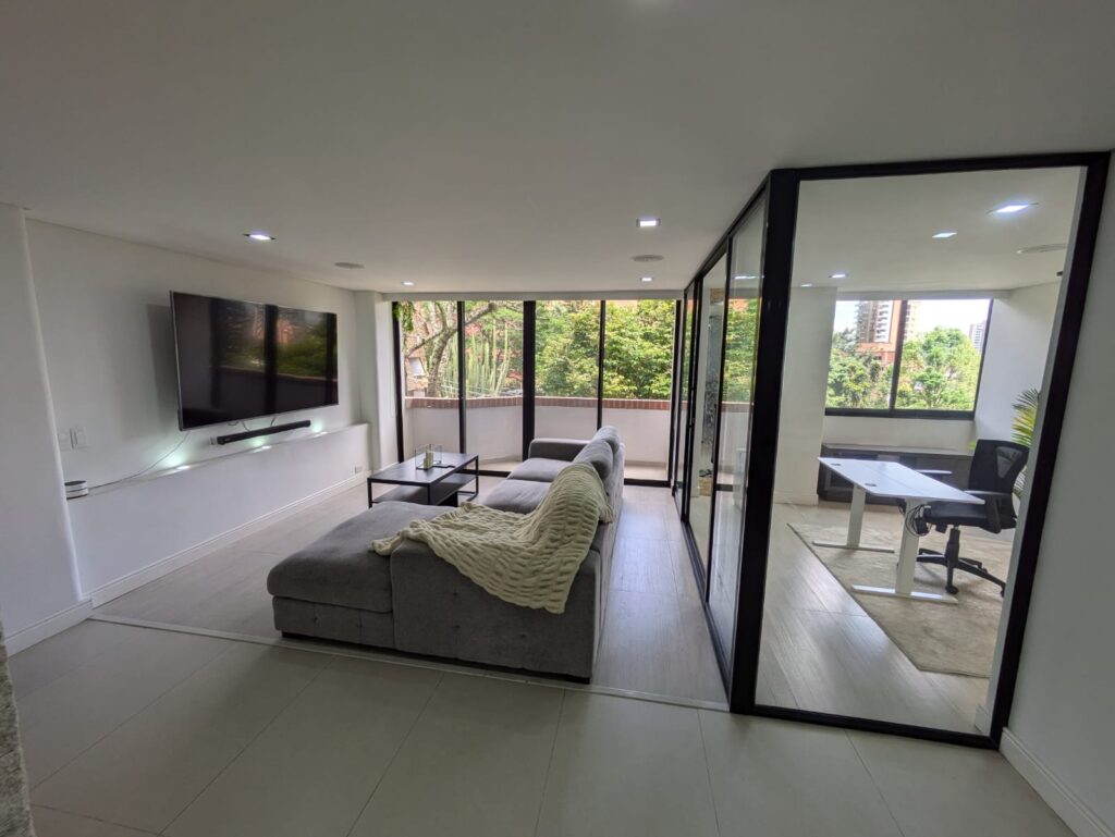 Renovated 2BR El Poblado Apartment With Open Concept and Green Views